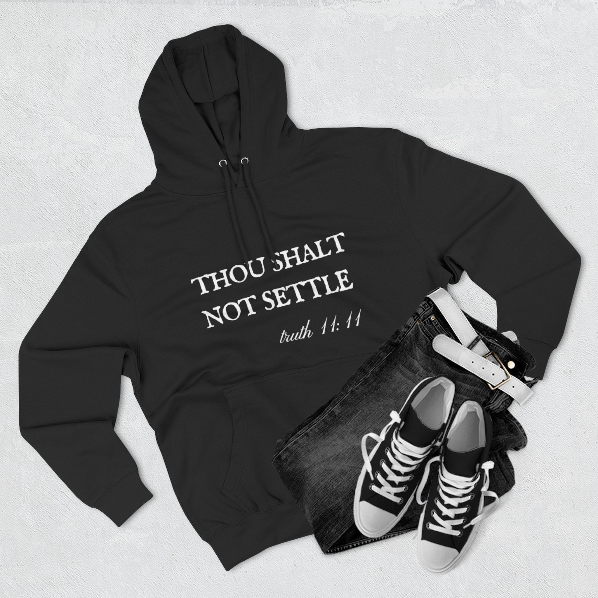 Thou Shalt Not Settle Fleece Hoodie