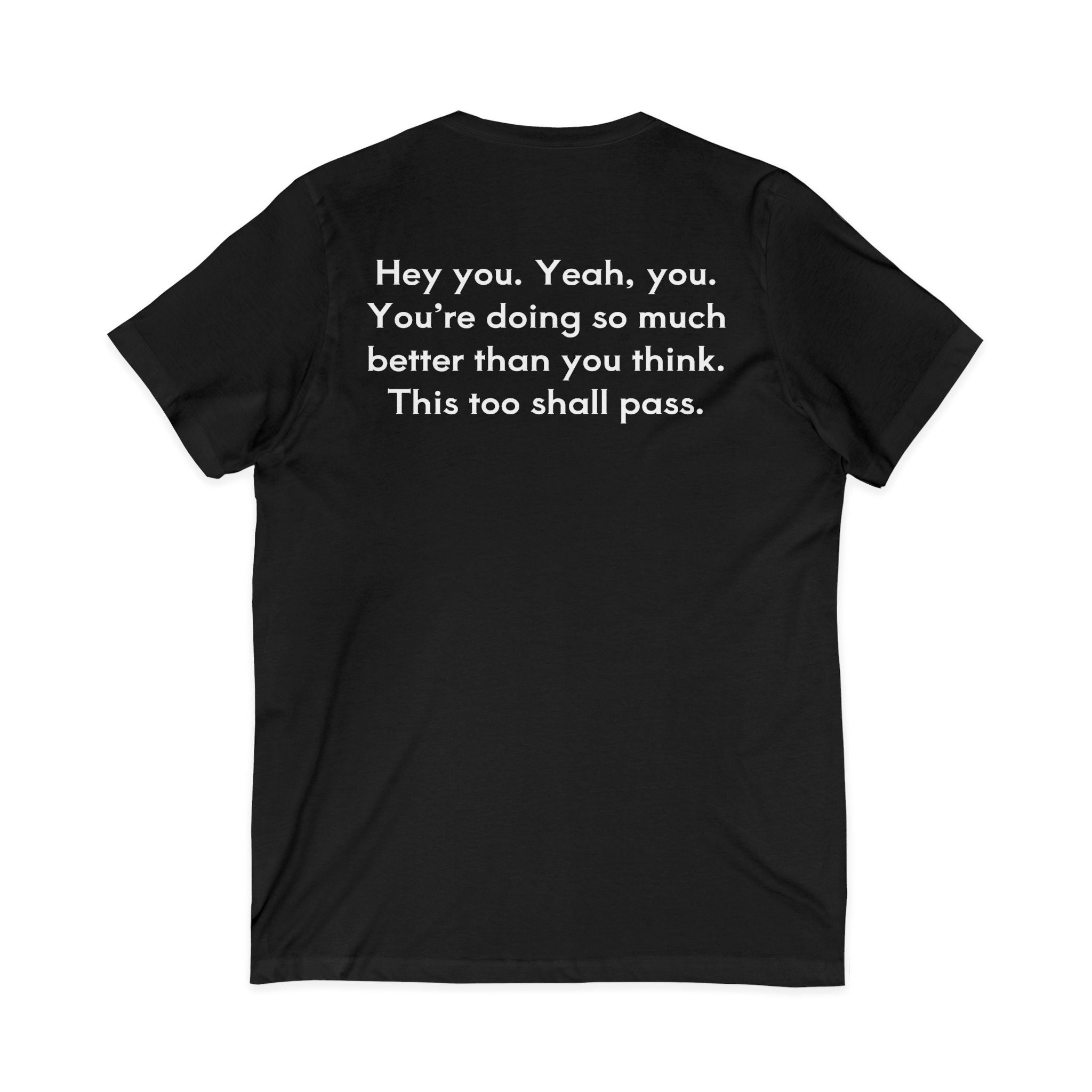 Keep Going Unisex V-Neck T-Shirt