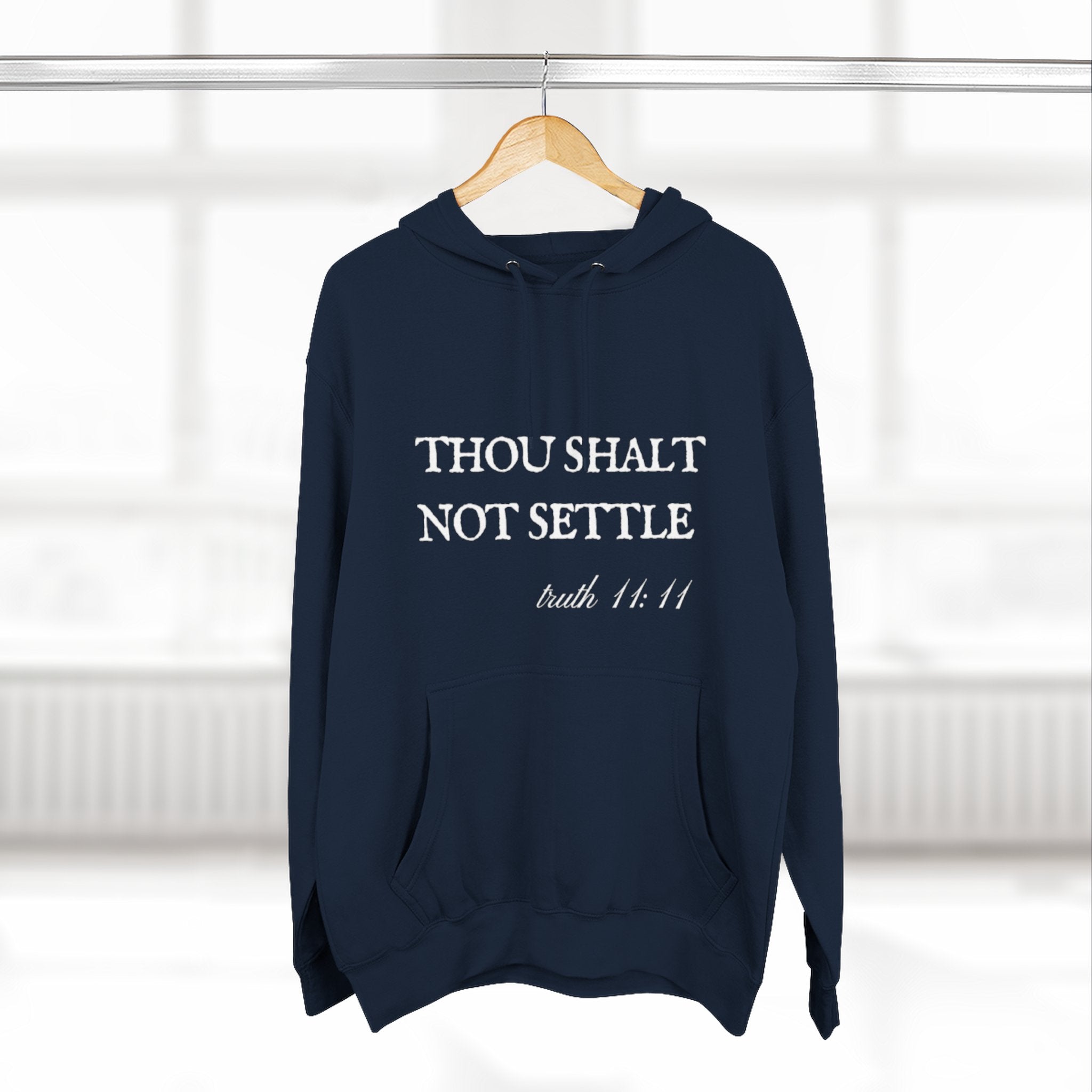 Thou Shalt Not Settle Fleece Hoodie