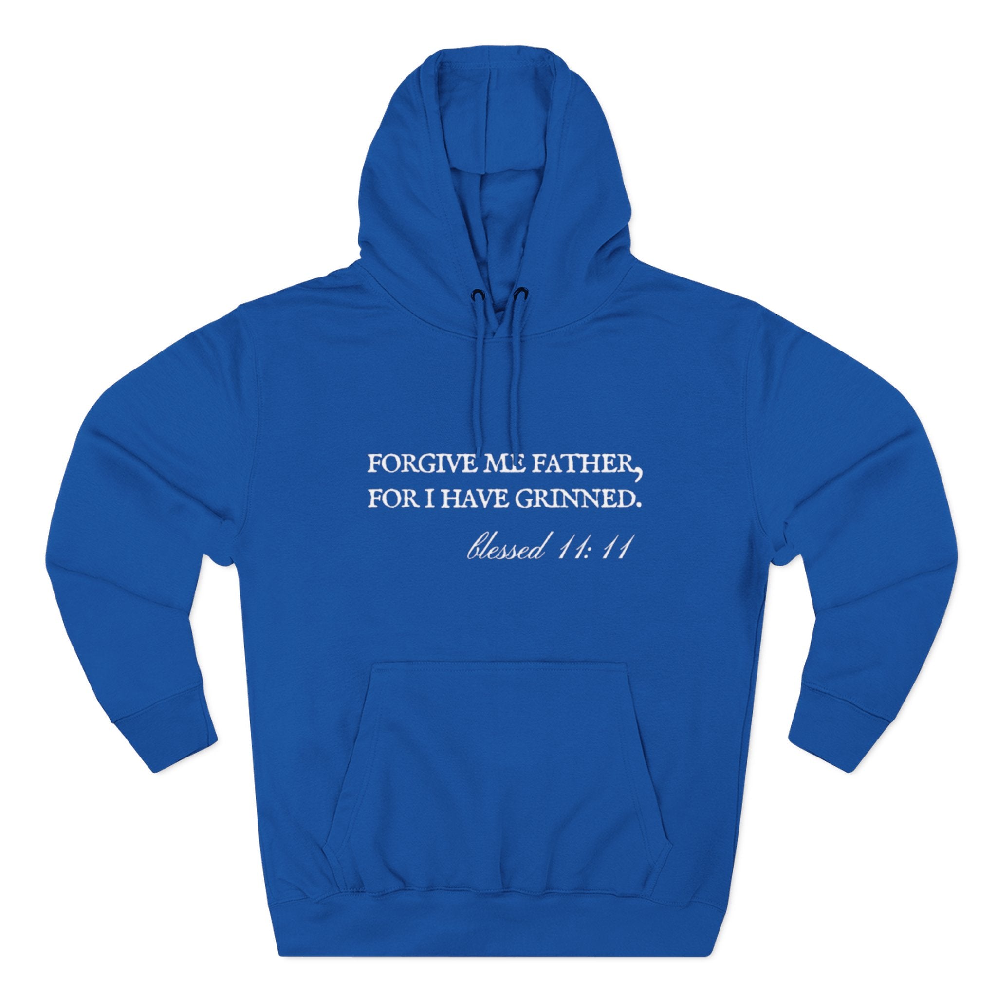 Forgive Me Father, For I Have Grinned Unisex Fleece Hoodie