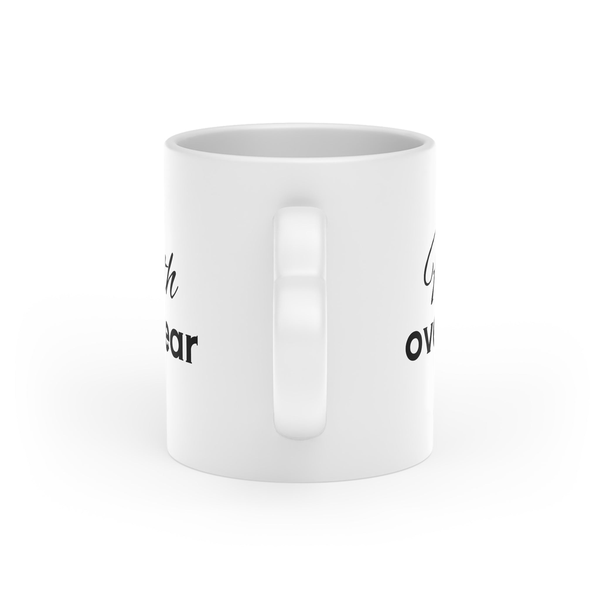 Faith Over Fear Heart-Shaped Handle 11oz