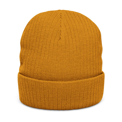 Unstoppable Embroidered Ribbed Knit Beanie