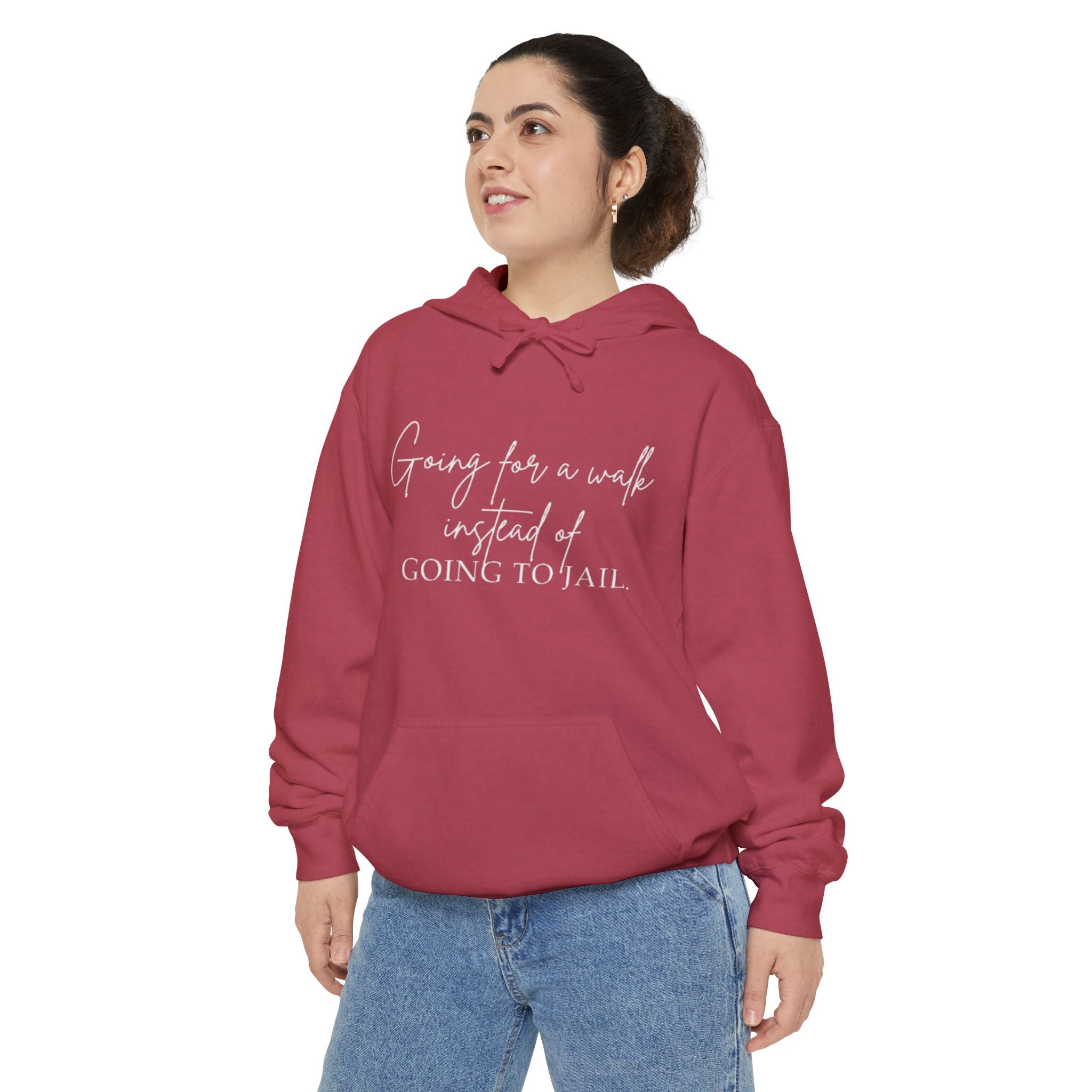 Going for a Walk Instead of Going to Jail Unisex Hoodie