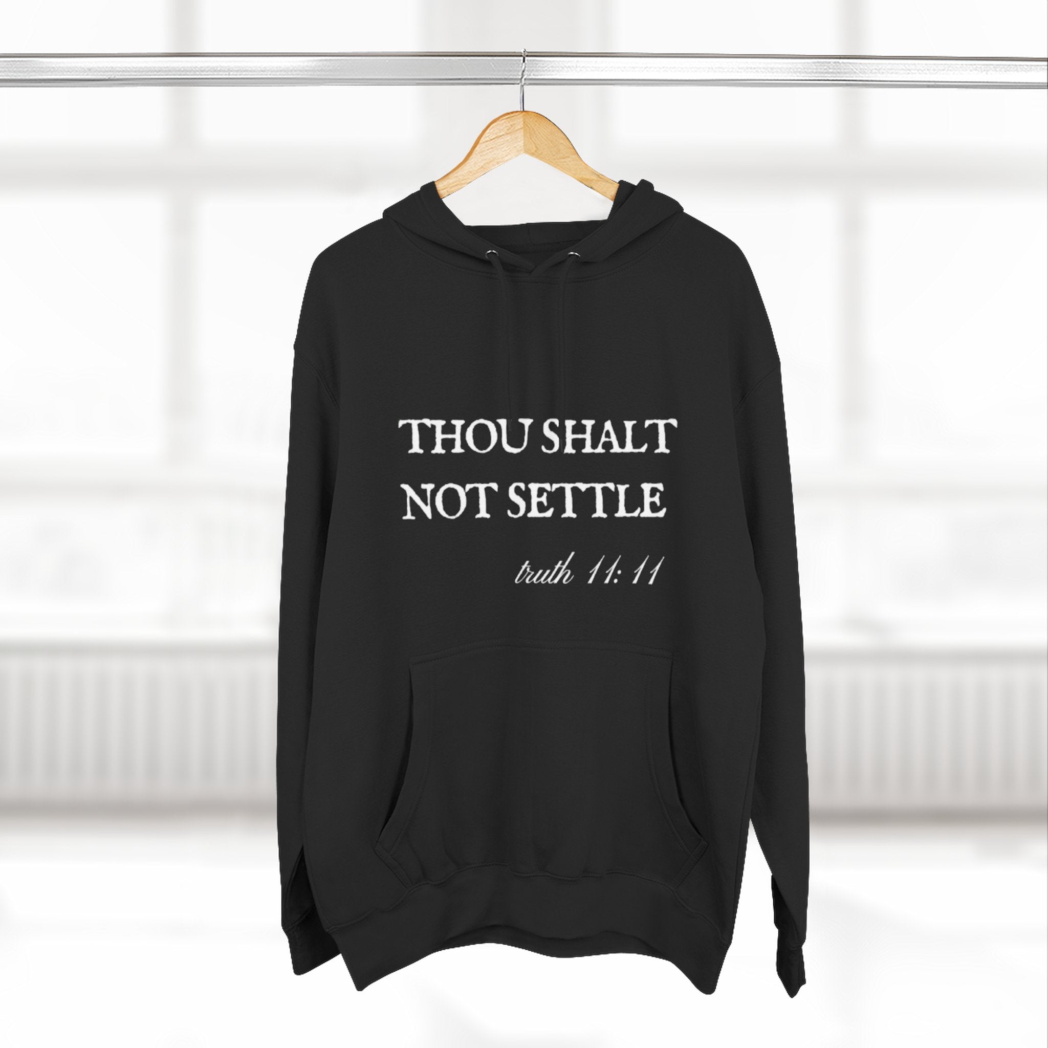 Thou Shalt Not Settle Fleece Hoodie