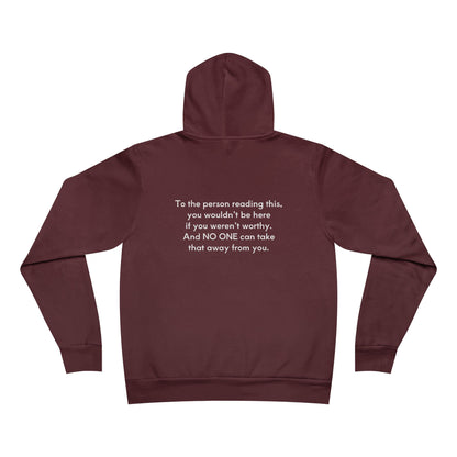 You Are Worthy Unisex Fleece Hoodie