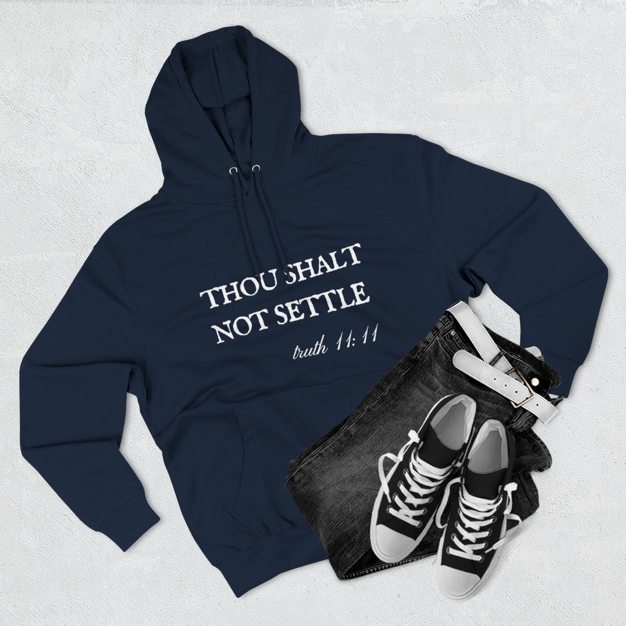Thou Shalt Not Settle Fleece Hoodie