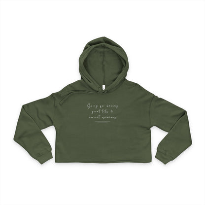 Sorry For Having Great Tits And Correct Opinions Women's Cropped Hoodie