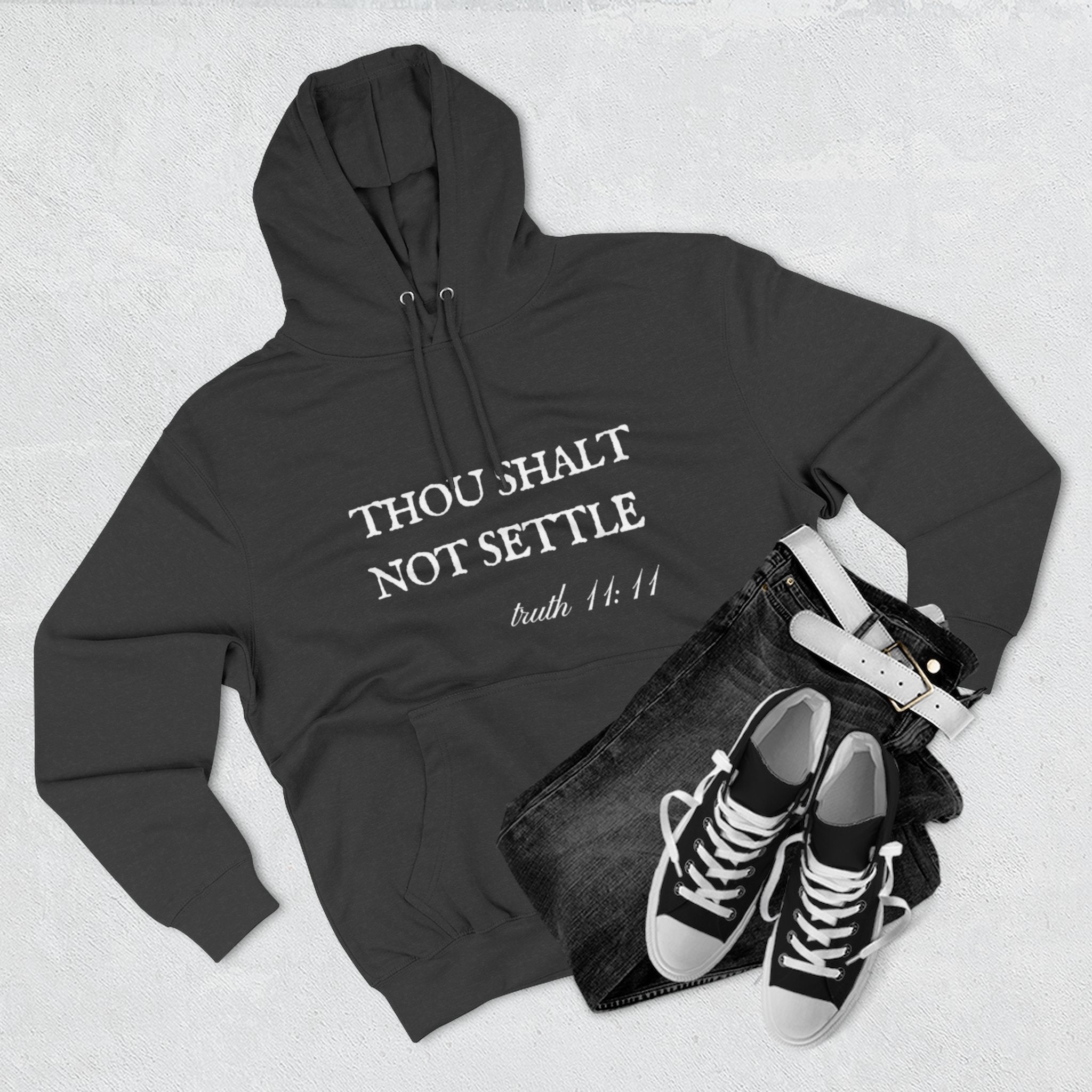 Thou Shalt Not Settle Fleece Hoodie