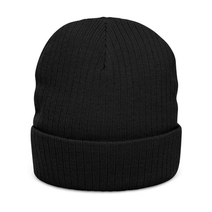 Unstoppable Embroidered Ribbed Knit Beanie