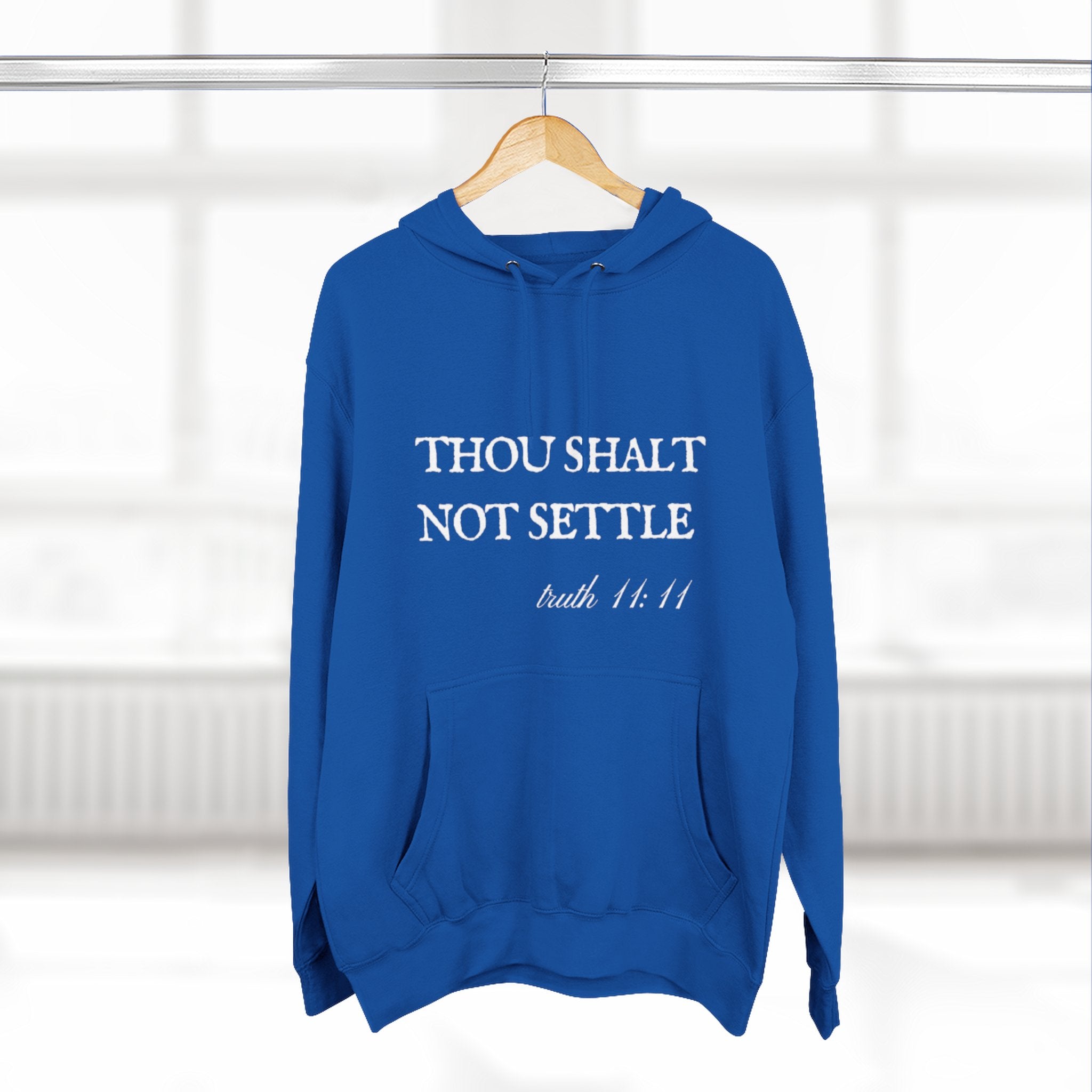 Thou Shalt Not Settle Fleece Hoodie