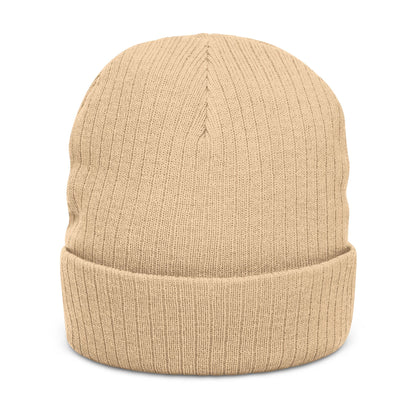 I Am Called Embroidered Ribbed Knit Beanie