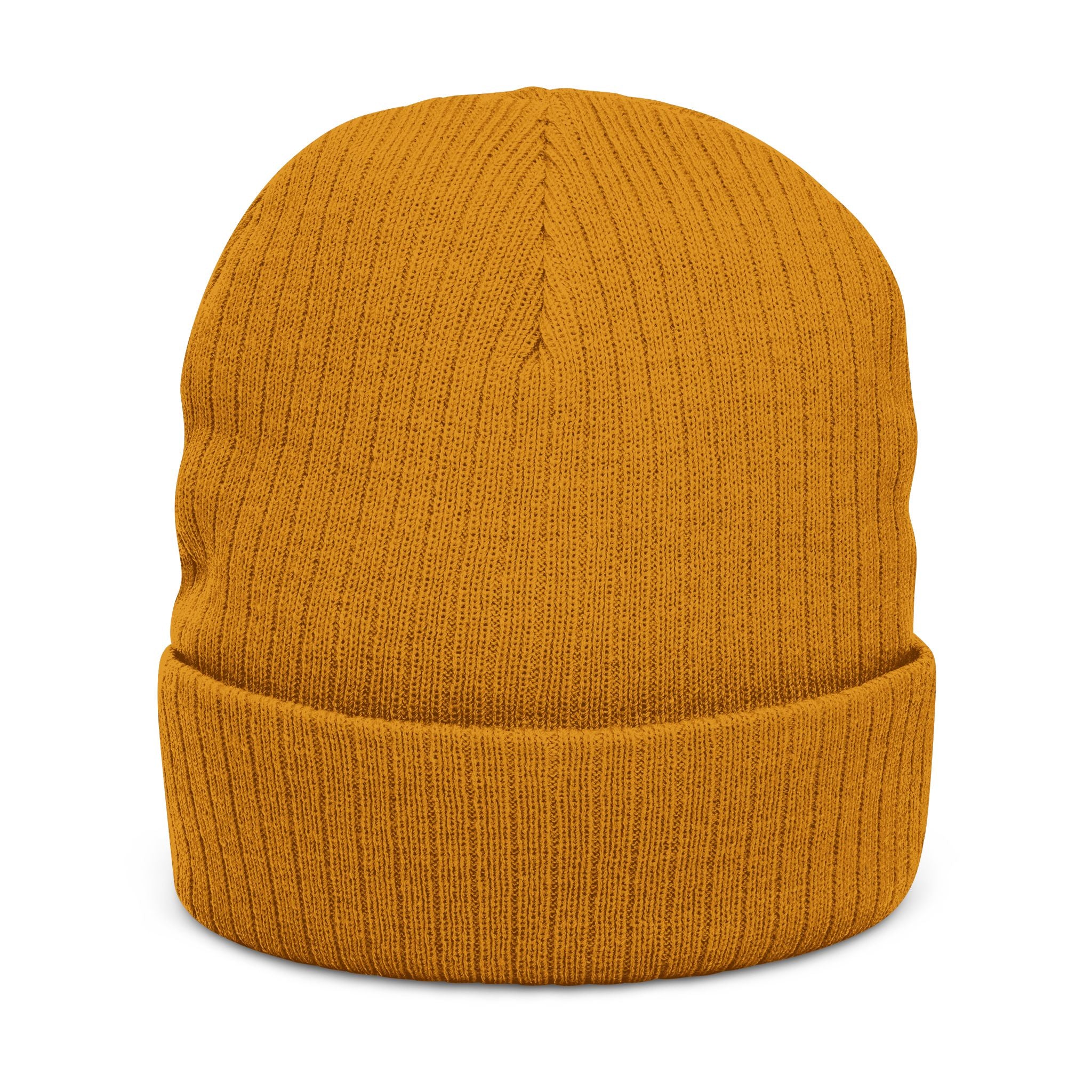 Faith Over Fear Embroidered Ribbed Knit Beanie